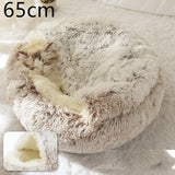 2-in-1 Round Plush Dog & Cat Bed