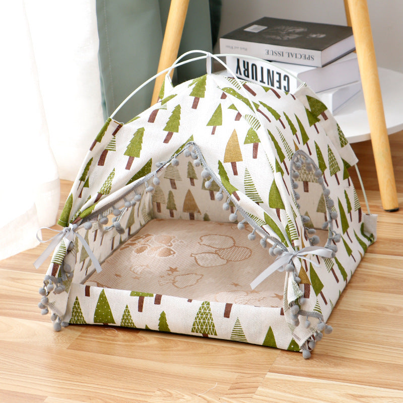 Cozy Enclosed Cat Tent