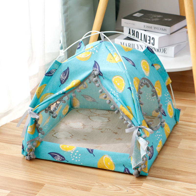 Cozy Enclosed Cat Tent