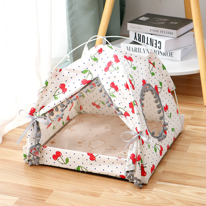 Cozy Enclosed Cat Tent