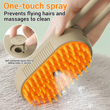3-in-1 Electric Steam Pet Brush