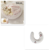 2-in-1 Round Plush Dog & Cat Bed