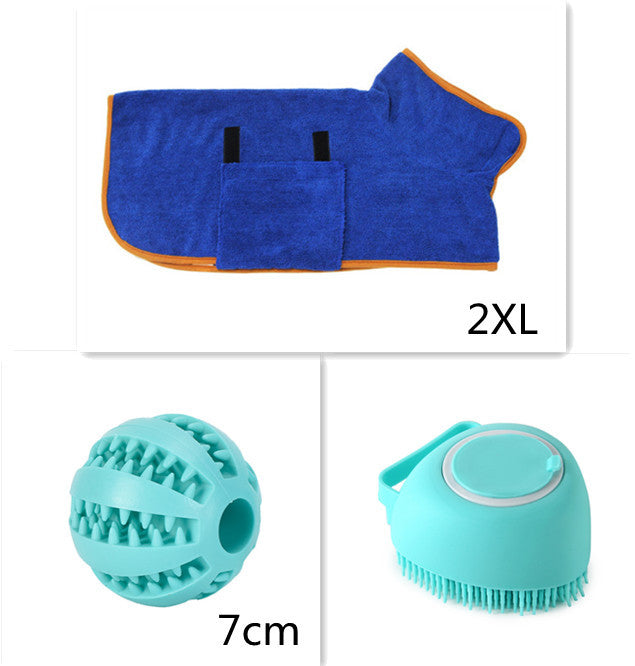 Silicone Dog Bath Massage Glove Brush
