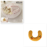 2-in-1 Round Plush Dog & Cat Bed