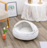 2-in-1 Round Plush Dog & Cat Bed