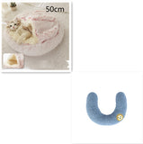 2-in-1 Round Plush Dog & Cat Bed