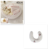 2-in-1 Round Plush Dog & Cat Bed