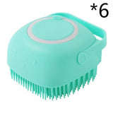 Silicone Dog Bath Massage Glove Brush