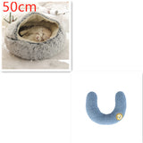 2-in-1 Round Plush Dog & Cat Bed