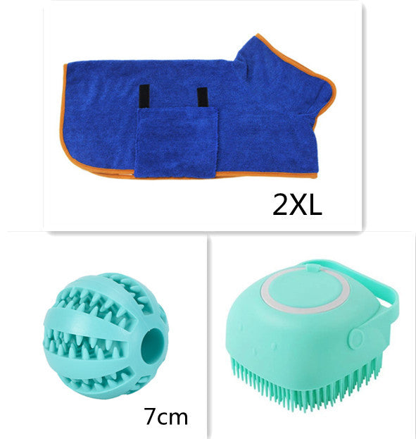Silicone Dog Bath Massage Glove Brush